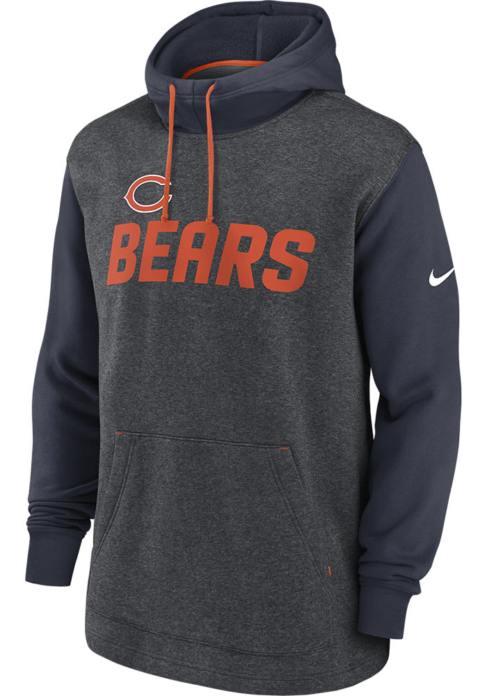 Nike Men's Surrey Legacy (NFL Chicago Bears) Pullover Hoodie in Grey, Size: Small | NKZAEH267Q-0YT