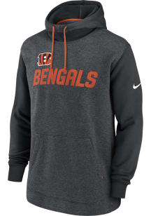 Nike Cincinnati Bengals Mens Grey LEGACY PO Fashion Hood