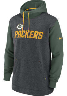 Nike Green Bay Packers Mens Grey LEGACY PO Fashion Hood