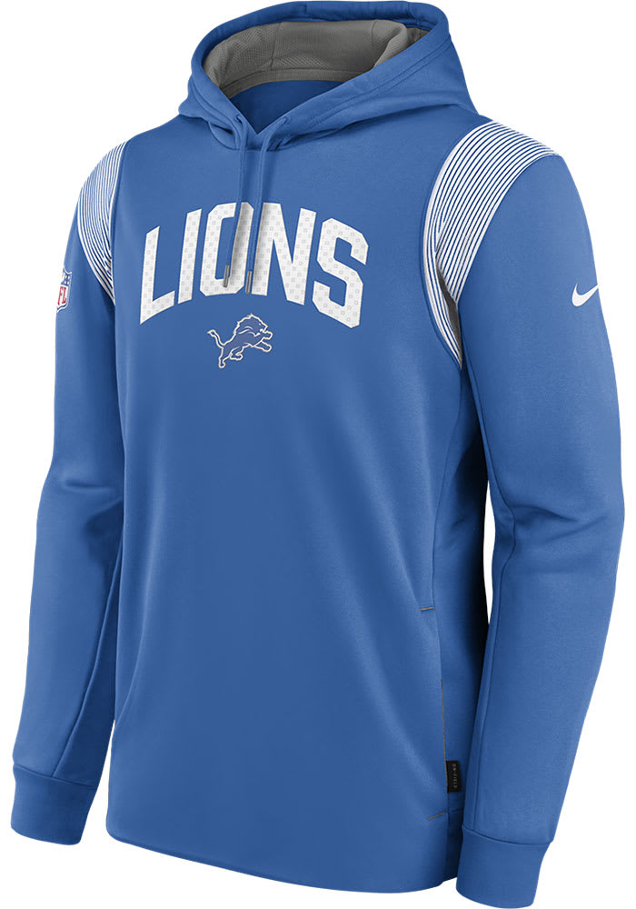 Detroit Lions Nike Sideline Performance Long Sleeve Hoodie T-Shirt -  Charcoal