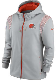 Nike Cleveland Browns Mens Grey TF FULL Long Sleeve Zip