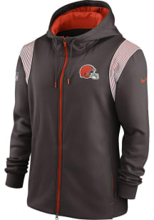 Nike Cleveland Browns Mens Brown TF FULL Long Sleeve Zip