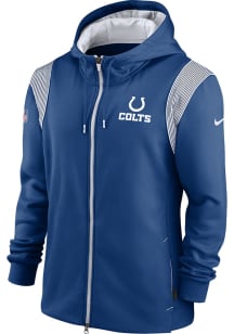 Nike Indianapolis Colts Mens Blue TF FULL Long Sleeve Zip