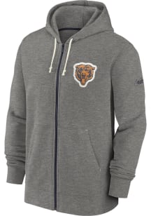 Nike Chicago Bears Mens Grey LEGACY FZ Long Sleeve Full Zip Jacket