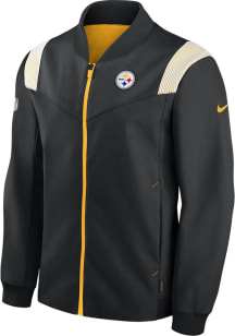 Nike Pittsburgh Steelers Mens Black COACH BOMBER Heavyweight Jacket