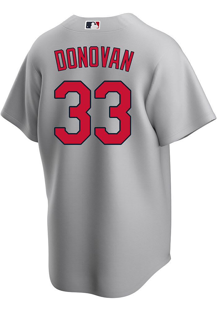 Nike Youth St. Louis Cardinals Brendan Donovan #33 White Home Cool Base  Jersey