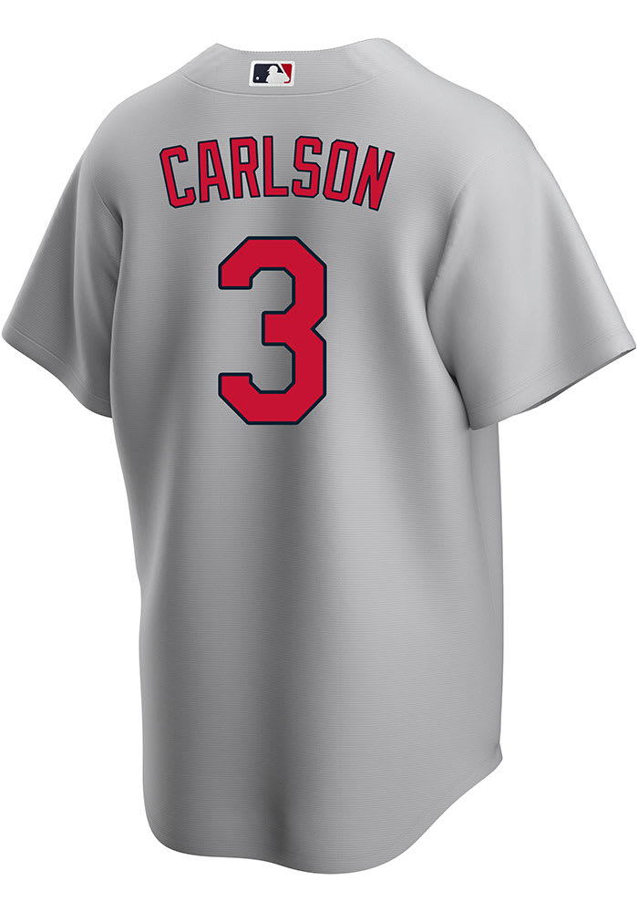 Cardinals Authentics: Game-Used Dylan Carlson Road Grey Jersey