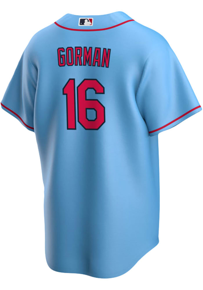 Men's St. Louis Cardinals Nolan Gorman Nike White Home Replica Jersey