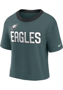 Nike Philadelphia Eagles Womens Teal Fan High Short Sleeve T-Shirt