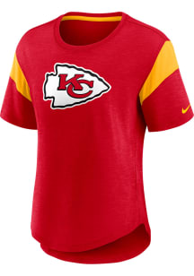 Nike Kansas City Chiefs Womens Red Prime Short Sleeve T-Shirt