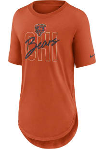 Nike Chicago Bears Womens Orange City Love Short Sleeve T-Shirt