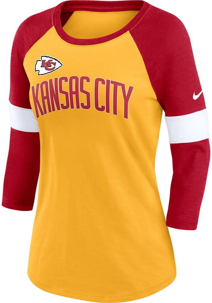 Nike Kansas City Chiefs Womens Grey Nickname Long Sleeve LS Tee