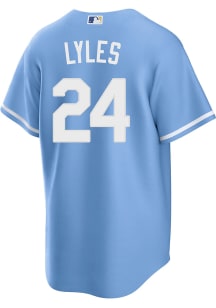Jordan Lyles Kansas City Royals Mens Replica Alt Jersey - Light Blue