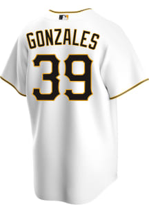 Nick Gonzales Pittsburgh Pirates Mens Replica Home Jersey - White