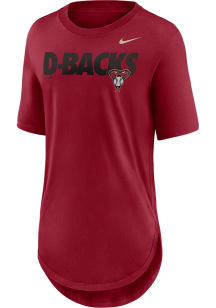 Nike Arizona Diamondbacks Womens Crimson Weekend Short Sleeve T-Shirt