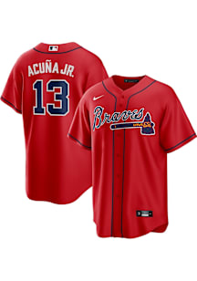 Ronald Acuna Jr Atlanta Braves Mens Replica Alt Jersey - Red