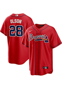 Matt Olson Atlanta Braves Mens Replica Alt Jersey - Red