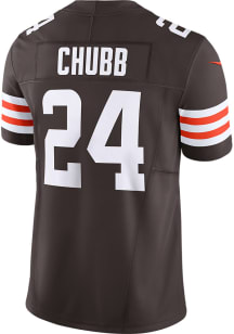 Nick Chubb Nike Cleveland Browns Mens Brown Vapor F.U.S.E. Limited Football Jersey