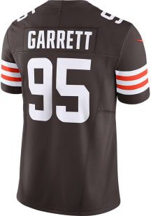 Myles Garrett Nike Cleveland Browns Mens Brown Vapor F.U.S.E. Limited Football Jersey