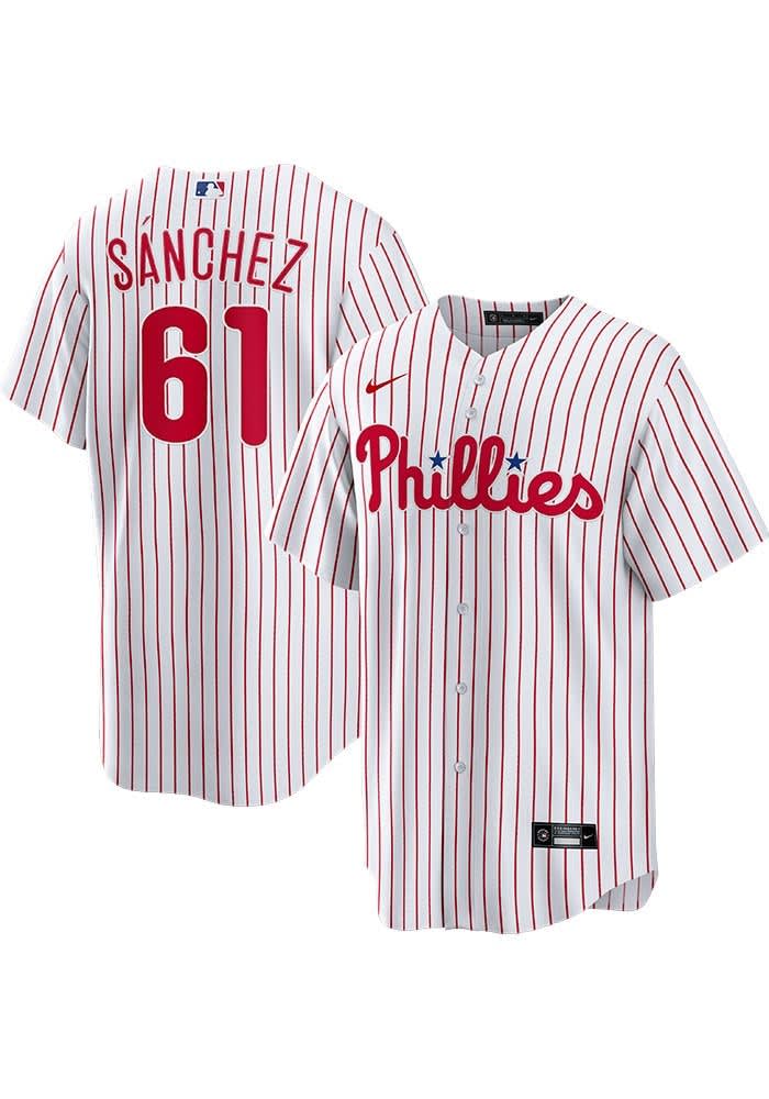 Cristopher Sanchez Philadelphia Phillies Mens Replica WHITE Home