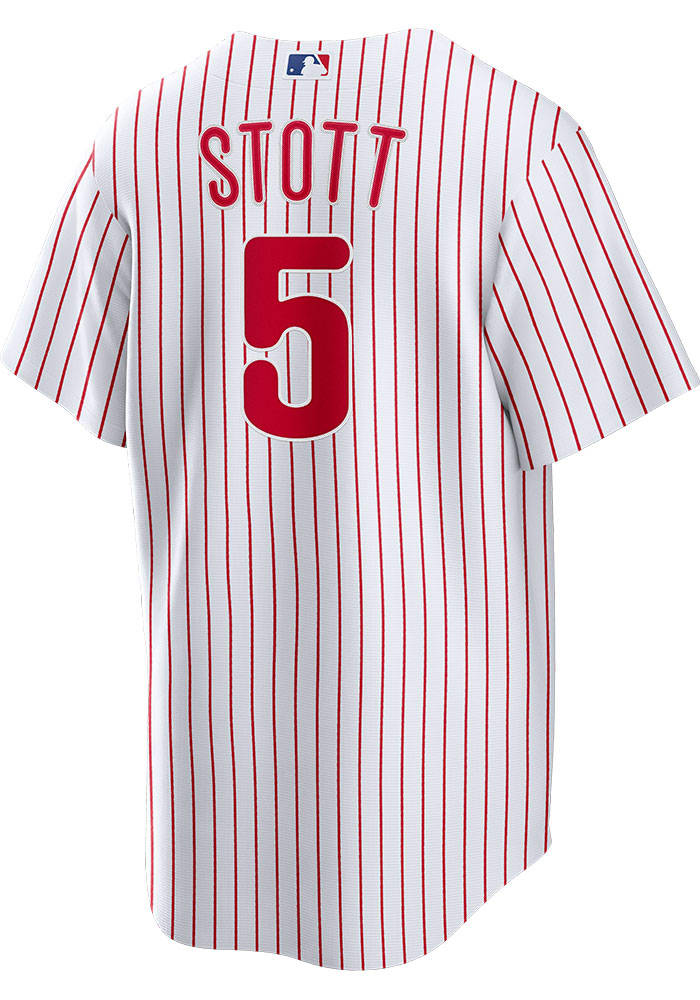 Bryson Stott No. 5 Baseball Jersey Phillies Baseball Player Printed Shirt  White