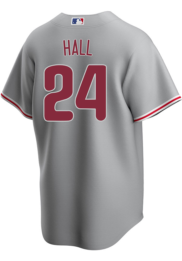 Darick Hall Philadelphia Phillies signed Replica Blue Throwback jersey COA