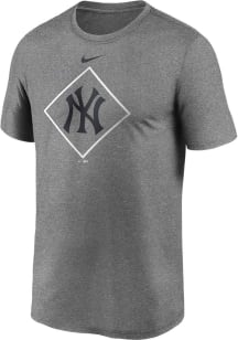 Nike New York Yankees Grey Legend Icon Short Sleeve T Shirt