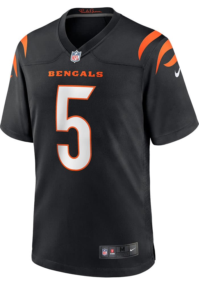 Tee Higgins  Nike Cincinnati Bengals Black Home Game Design Football Jersey