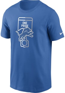 Nike Detroit Lions Blue Essential Local Phrase Short Sleeve T Shirt