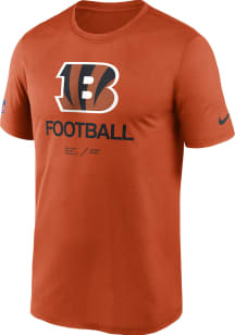 Nike Cincinnati Bengals Orange Team Issue Legend Short Sleeve T Shirt