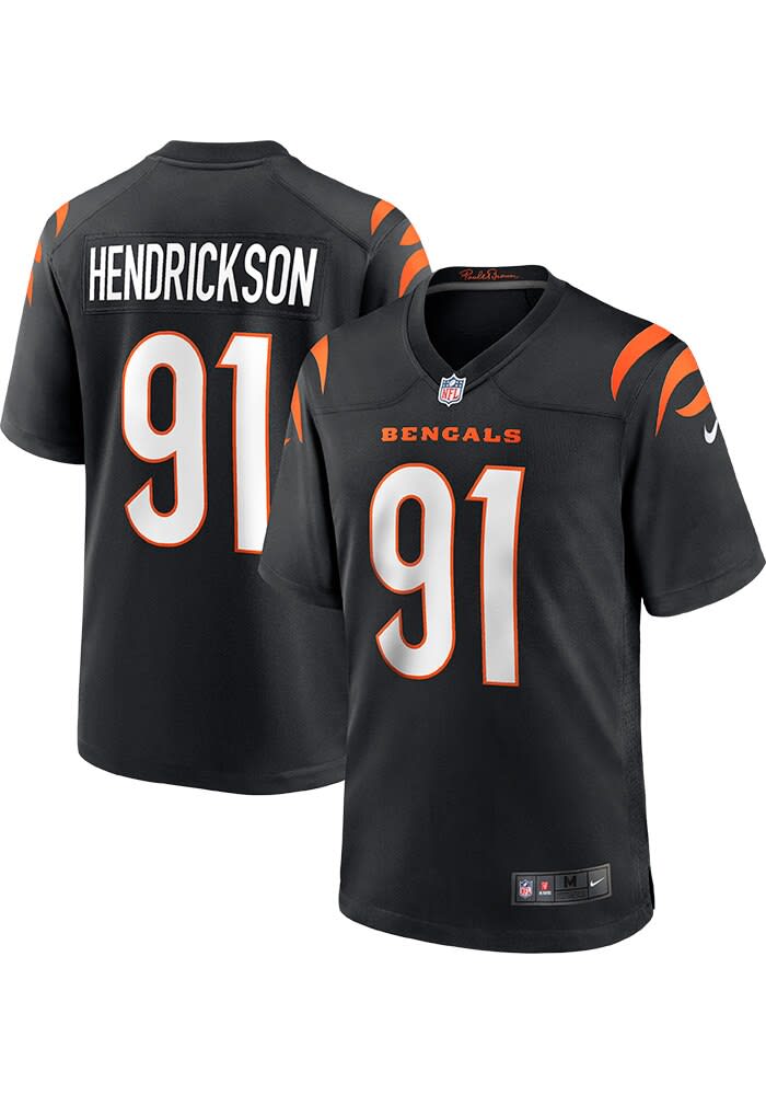 Trey Hendrickson Cincinnati Bengals BLACK Game Jersey Jersey