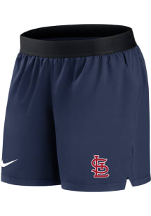 Nike St Louis Cardinals Womens Navy Blue Drifit Shorts
