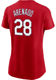 Nolan Arenado St Louis Cardinals Womens Red Gameday Player T-Shirt