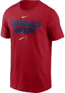 Nike St Louis Cardinals Red Local Short Sleeve T Shirt