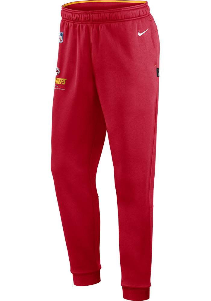 Nike Kansas City Chiefs Mens Red Therma Fleece Pants