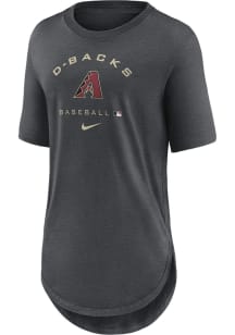 Nike Arizona Diamondbacks Womens Charcoal Weekend Short Sleeve T-Shirt