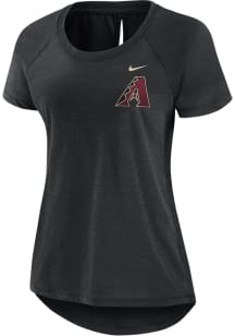 Nike Arizona Diamondbacks Womens Black Breeze Short Sleeve T-Shirt