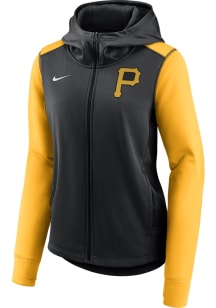 Nike Pittsburgh Pirates Womens Black Fleece Long Sleeve Full Zip Jacket