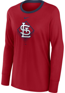 Nike St Louis Cardinals Womens Red Icon LS Tee