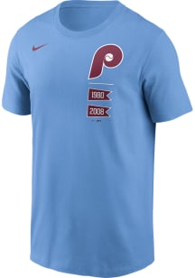 Nike Philadelphia Phillies Light Blue Local Short Sleeve T Shirt