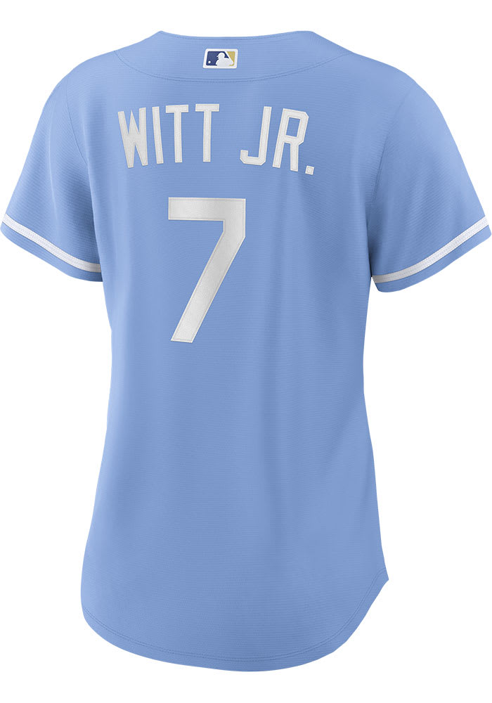 Kansas City Royals Bobby Witt Jr Alternate Nike Light Blue Jersey
