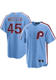 Zack Wheeler Philadelphia Phillies Mens Replica Alt Jersey - Light Blue