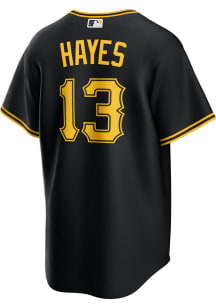 Ke'Bryan Hayes Pittsburgh Pirates Mens Replica Alt Jersey - Black