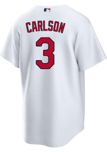 Dylan Carlson St Louis Cardinals Mens Replica Home Jersey - White