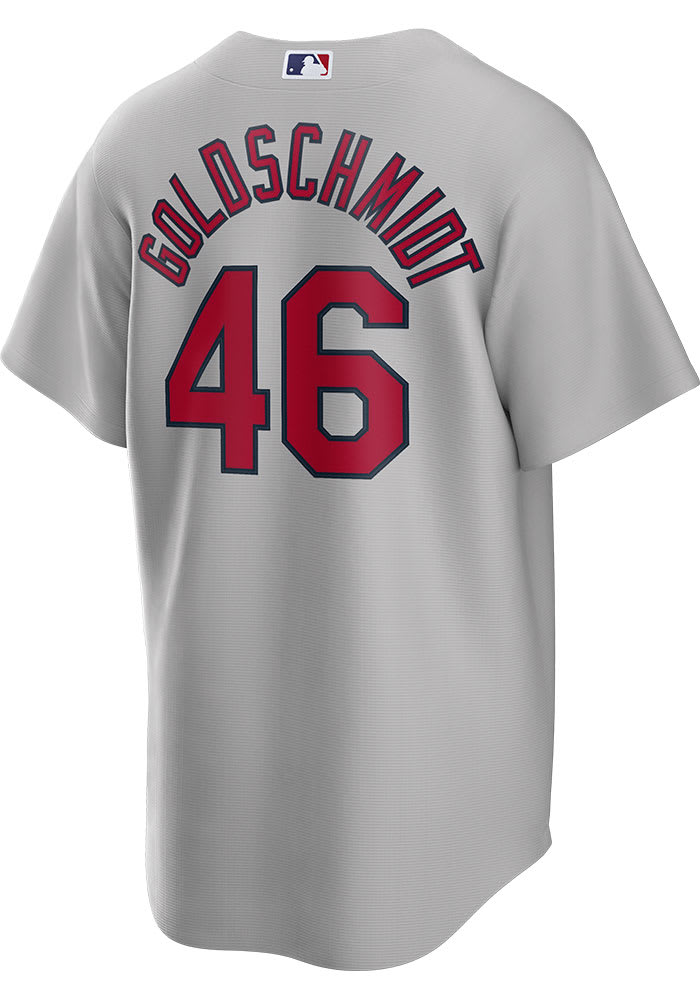 Cardinals Authentics: Team Issued Paul Goldschmidt Road Grey Jersey