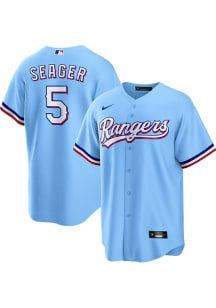 Corey Seager Texas Rangers Mens Replica Alt Design Jersey - Light Blue