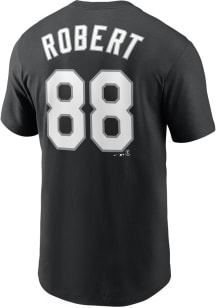 Luis Robert Chicago White Sox Black Name And Number Short Sleeve Player T Shirt