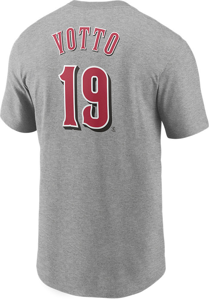 Men's Nike Joey Votto Red Cincinnati Reds Name & Number T-Shirt