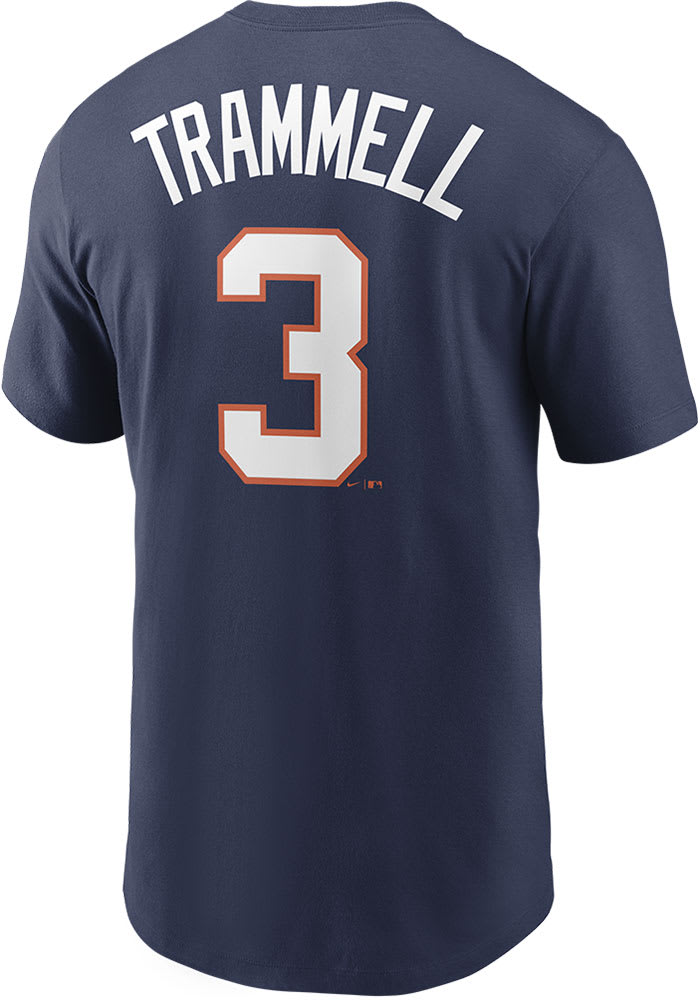 Alan Trammell Men's Detroit Tigers Throwback Jersey - Grey Replica