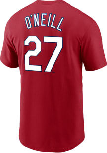 Tyler O'Neill St Louis Cardinals Red Name And Number Short Sleeve Player T Shirt